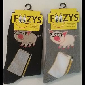 Foozys Socks Item# 72 Proffesor Pig